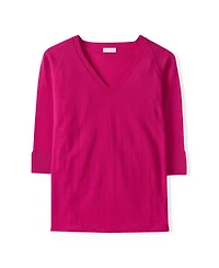 Celtic & Co. Women's Fine Knit Merino V-Neck Sweater