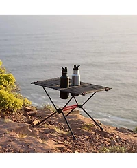 Naturehike Ultralight Camping Table, Portable Backpacking Table with Carry Bag & Cup Holder, Folding Mesh Camp Table for Camping Picnic Beach Fishing