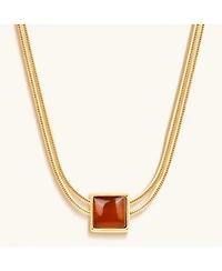 Renew & Energize Garnet Evil Eye January Birthstone Necklace