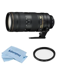 Nikon 70-200mm f/2.8E Fl Ed Af-s Nikkor Vr Lens, Bundle with ProOptic 77mm Multi Coated Uv Slim Filter, Cleaning Cloth