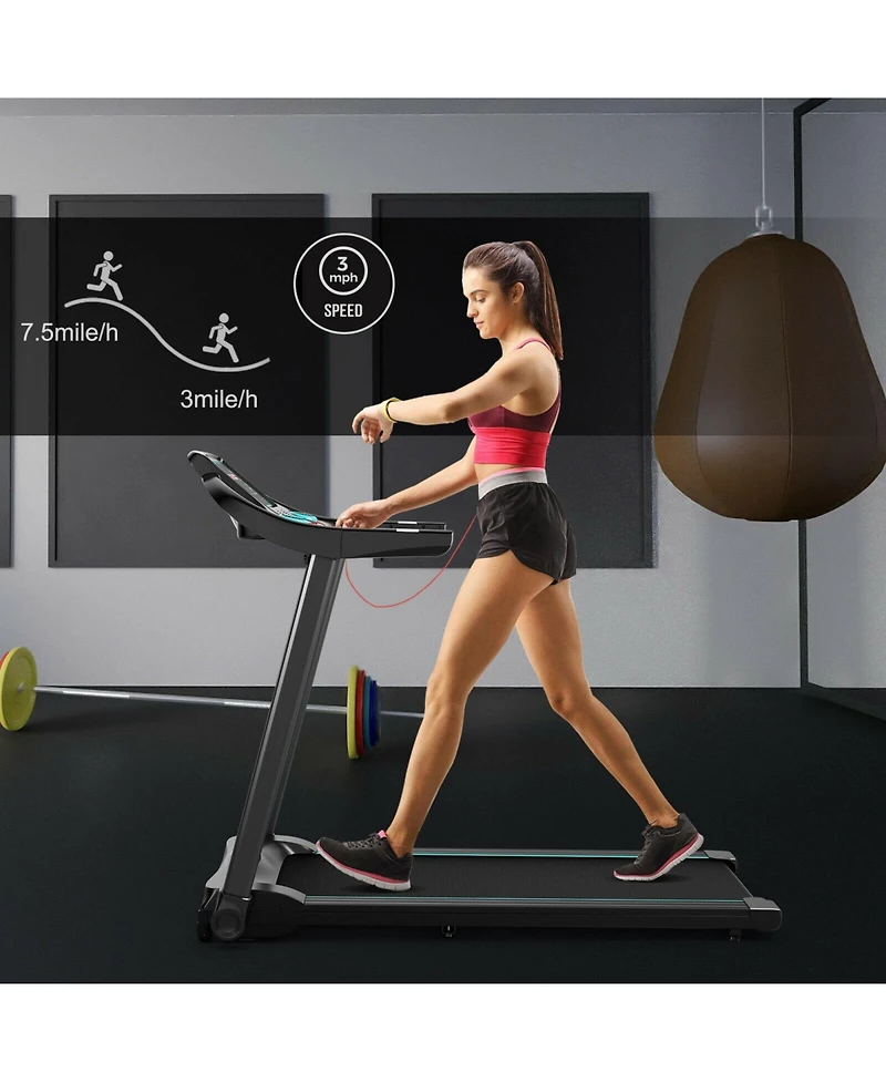 2.25HP Electric Running Machine Treadmill with Speaker and App Control