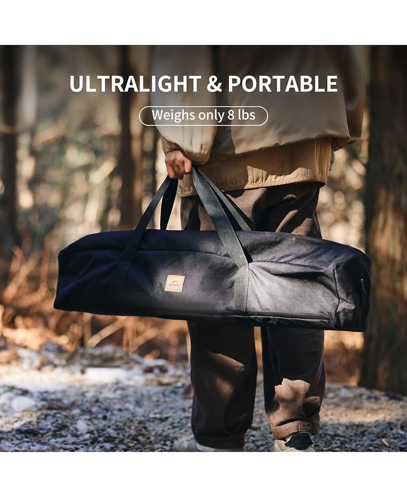Naturehike Folding Igt Camping Table, Portable Outdoor Igt Cook System, Ultralight Aluminum Camp Table with Carry Bag for Car Camping Picnic