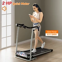 Folding Treadmill with 12 Preset Programs and Lcd Display
