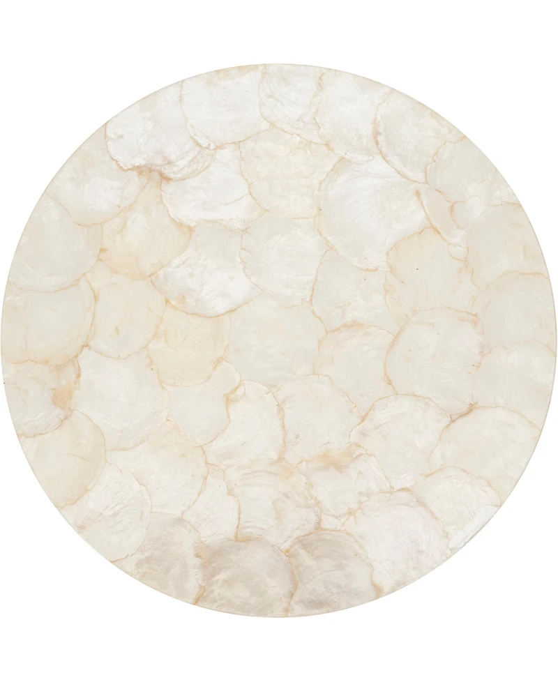 Saro Lifestyle Glow Capiz Placemats, 15" Round