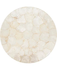 Saro Lifestyle Glow Capiz Placemats, 15" Round