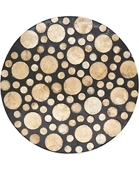 Saro Lifestyle Echoes Capiz Placemats, 15" Round