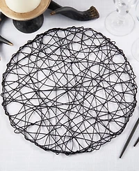 Saro Lifestyle Intricate Wire Placemats, 15" Round