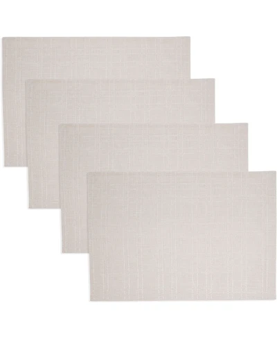 Saro Lifestyle Classic Stitched Plaid Placemats, 13" x 19"