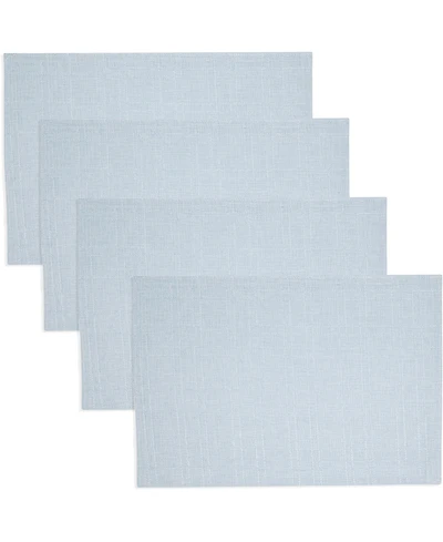 Saro Lifestyle Classic Stitched Plaid Placemats, 13" x 19"