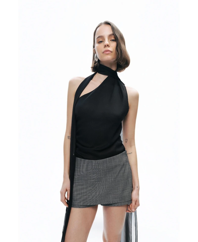 Nocturne Women's Low Waist Mini Skort