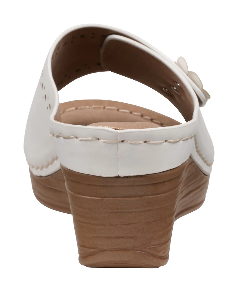 Gc Shoes Women's Vega Floral Wedge Sandals