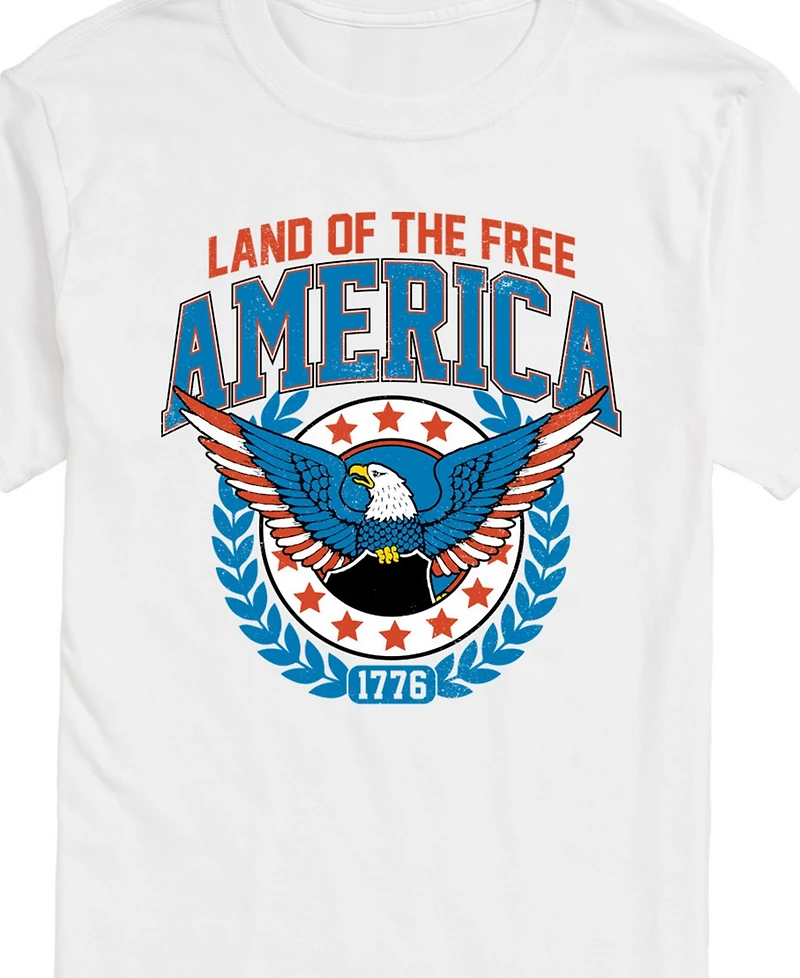 Airwaves Men's Americana Land of The Free Short Sleeve T-Shirt