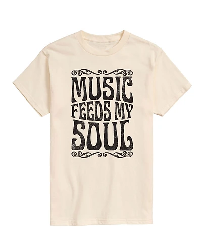 Airwaves Men's Music Feeds My Soul Short Sleeve T-Shirt