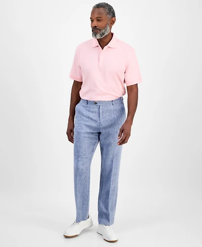 Club Room Men's Linen Cross-Dye Pants, Created for Macy's