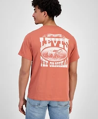 Levi's Men's Relaxed Fit Box Tab Short Sleeve Logo Graphic Crewneck T-Shirt