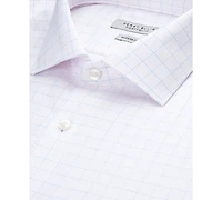 Perry Ellis Portfolio Men's Textured Tattersall Dress Shirt