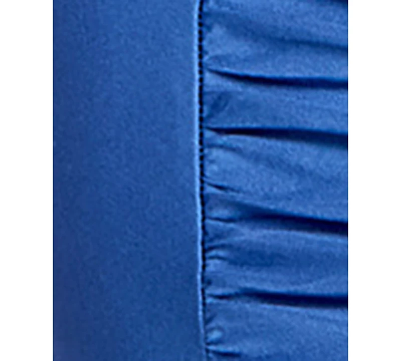 City Studios Juniors' Ruched Ruffled Bodycon Dress
