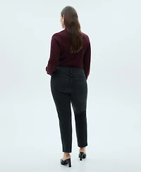 Mango Women's Claudia Slim-Fit Cropped Jeans