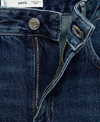 Mango Women's Miami Medium-Rise Straight-Fit Jeans