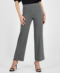 Anne Klein Women's Mid-Rise Pull-On Wide-Leg Pants