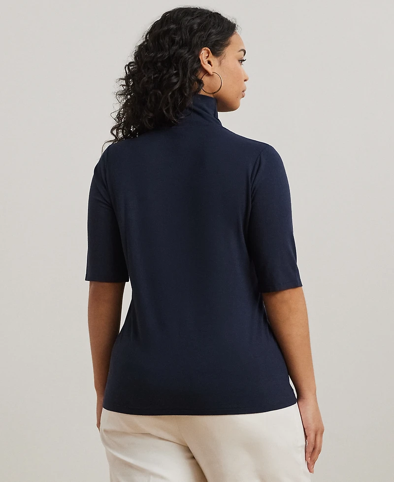 Lauren Ralph Plus Lightweight Turtleneck Sweater