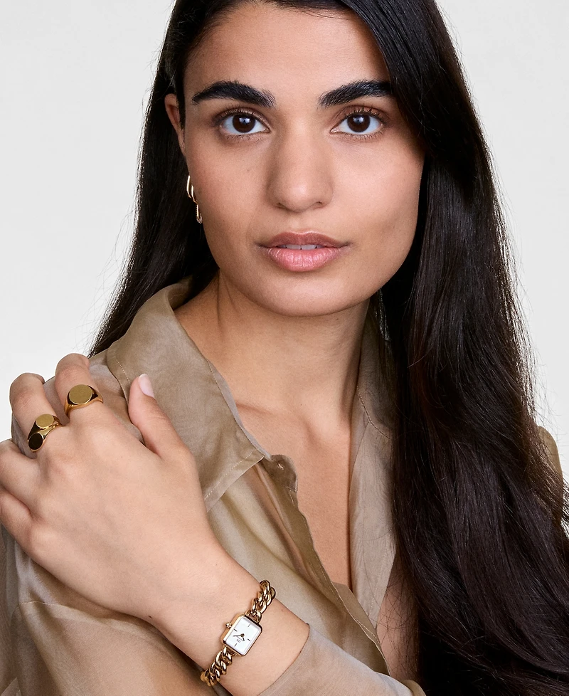 Daniel Wellington Women's Analog Gold-Tone Stainless Steel Watch, 16mm
