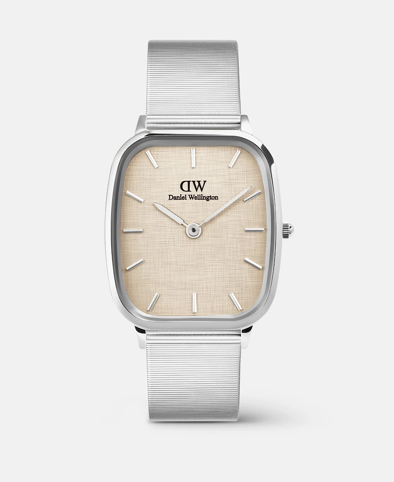 Daniel Wellington Men's Analog Silver-Tone Stainless Steel Watch, 32mm