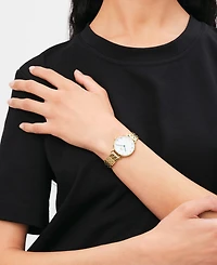 Daniel Wellington Unisex Analog Gold-Tone Stainless Steel Watch, 28mm