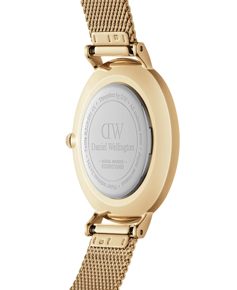 Daniel Wellington Unisex Analog Gold-Tone Stainless Steel Mesh Watch, 32mm