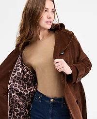 Bcbg Women's Belted Corduroy Trench Coat