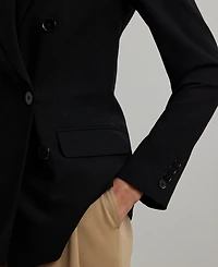 Lauren Ralph Women's Double-Breasted Wool Crepe Blazer
