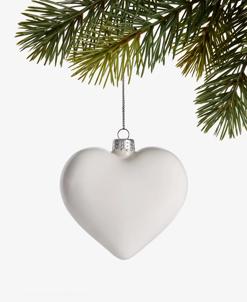 Holiday Lane Chicago Skyline Glass Heart Ornament, Macy's Exclusive