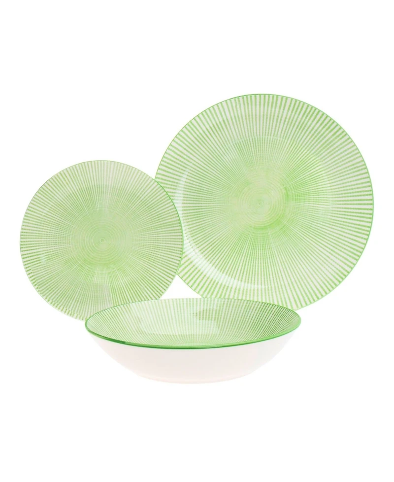 Godinger Laura Light Green 12 Pc. Dinnerware Set, Service for 4