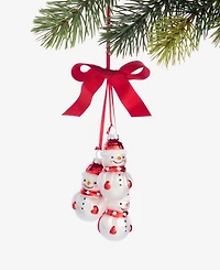 Holiday Lane Christmas Cheer Snowmen Pendant Ornament, Macy's Exclusive