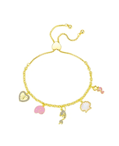 Disney Crystal and Mother of Pearl Little Mermaid Bolo Bracelet