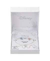 Disney Cubic Zirconia Lilo and Stitch Love Angel Bolo Bracelet