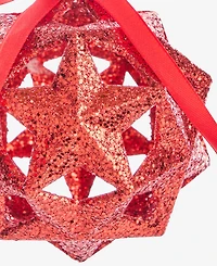 Holiday Lane Christmas Glitters Star Ball Ornament, Macy's Exclusive