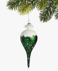 Holiday Lane Enchanted Emerald Glass Drop Ornament, Macy's Exclusive