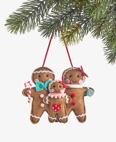 Holiday Lane Gingerbread Village Gingerbread Family Ornament, Macy's Exclusive