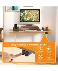Electric Standing Desk Adjustable Stand up Computer Desk Anti-collision