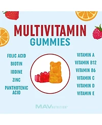 Multivitamin Gummies for Kids, All Natural, Mav Nutrition, 60ct