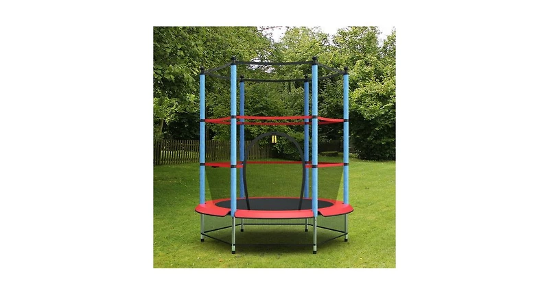 Trampoline for Kids with Safety Enclosure and Padding – Outdoor Jumping Fun Combo
