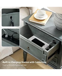 Kim 28"Tall 2-Drawer Nightstand