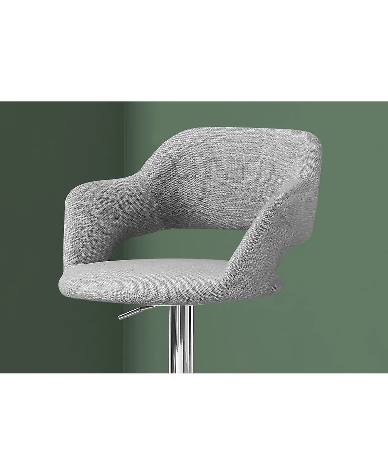 Metal Low Back Bar Height Chair for Kitchen Island or Home Bar