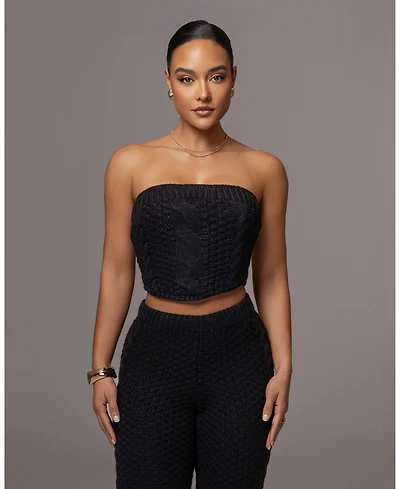 Jluxlabel Women's Carmela Cable Knit Top