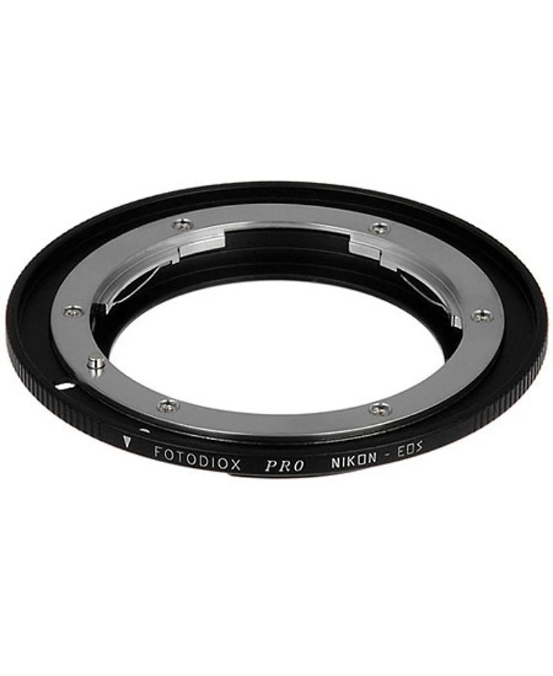 Fotodiox Pro Mount Adapter for Nikon F Lens to Canon Eos Ef-Mount Camera, No Focus Confirmation Chip