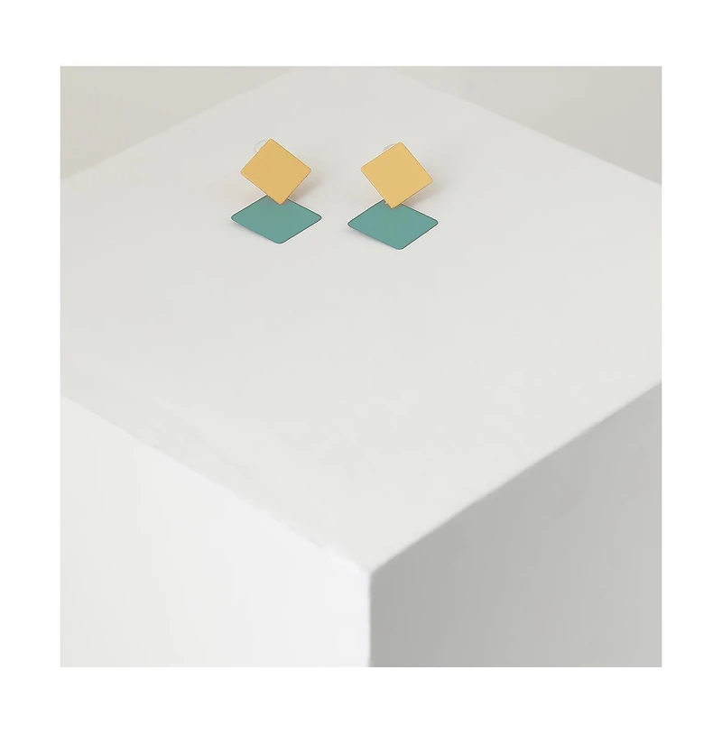 Sohi Women's Gold Plated Designer Drop Earrings