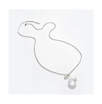 Sohi Women's Silver Plated Designer Pendant Chain