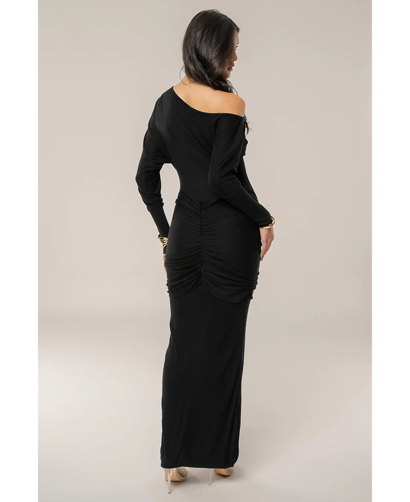 Jluxlabel Women's Dawn Drape Maxi Dress