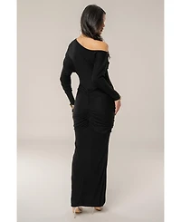 Jluxlabel Women's Dawn Drape Maxi Dress